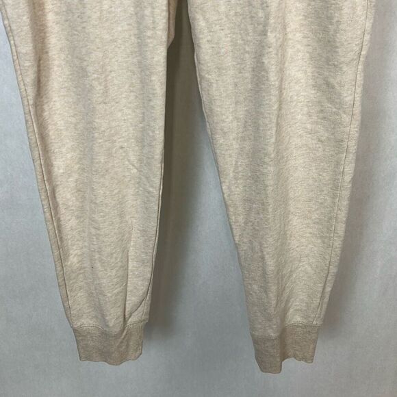 Aerie Knit Joggers Sz Large Cream Sweater Knit Pocket Detail - Picture 3 of 8